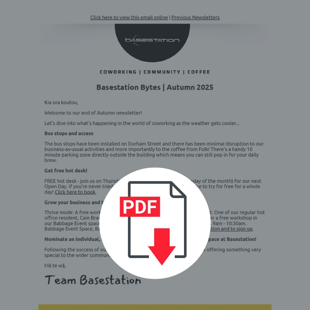 Basestation Newsletter Autumn 2025