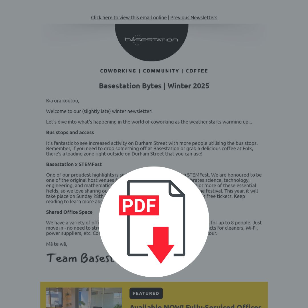 Basestation Newsletter Winter 2025